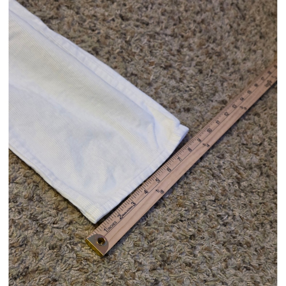 J.Crew Straight Leg Corduroy Pants Women's Size 24 White‎ - Picture 8 of 9